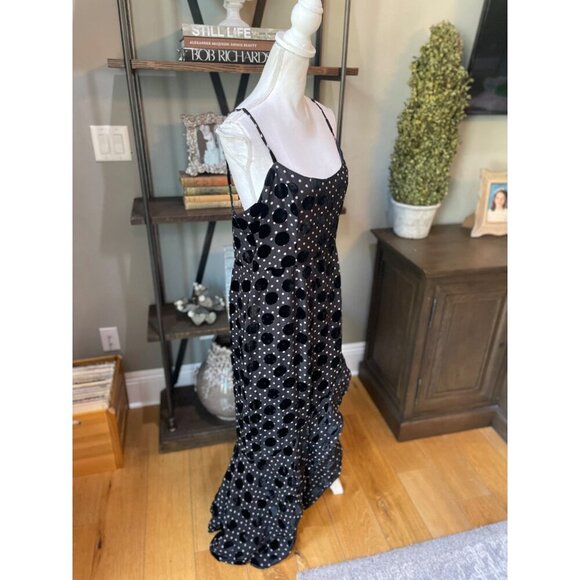 Hutch Malia Polka Dot Gown Black Womens 14 - Picture 6 of 11